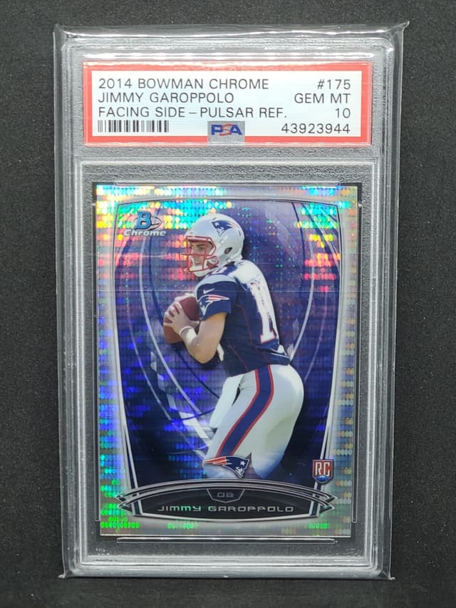 Jimmy Garoppolo Bowman Chrome #175 Pulsar Refractor