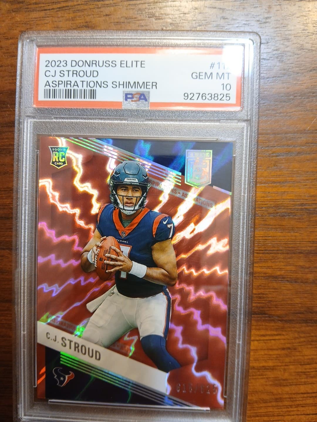 C.J. Stroud Panini Donruss Elite #112 Aspirations Shimmer