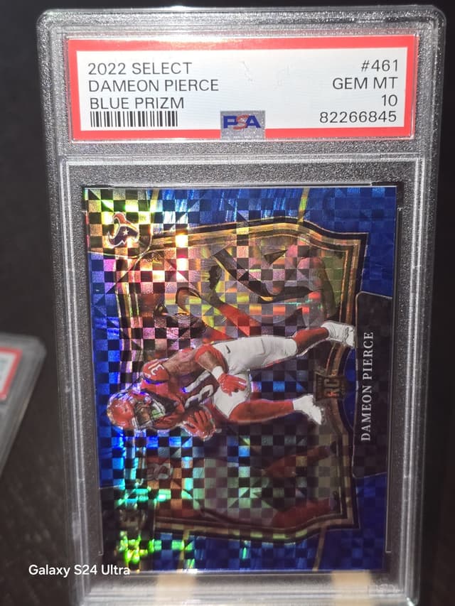 Dameon Pierce Panini Select #461 Blue Prizm