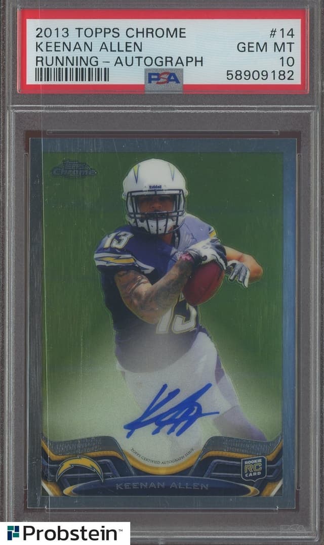 Keenan Allen Topps Chrome #14 Autograph-Prism Refractor
