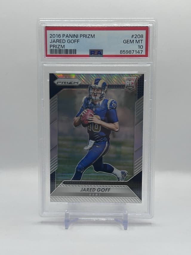 Jared Goff Panini Prizm #208 Base