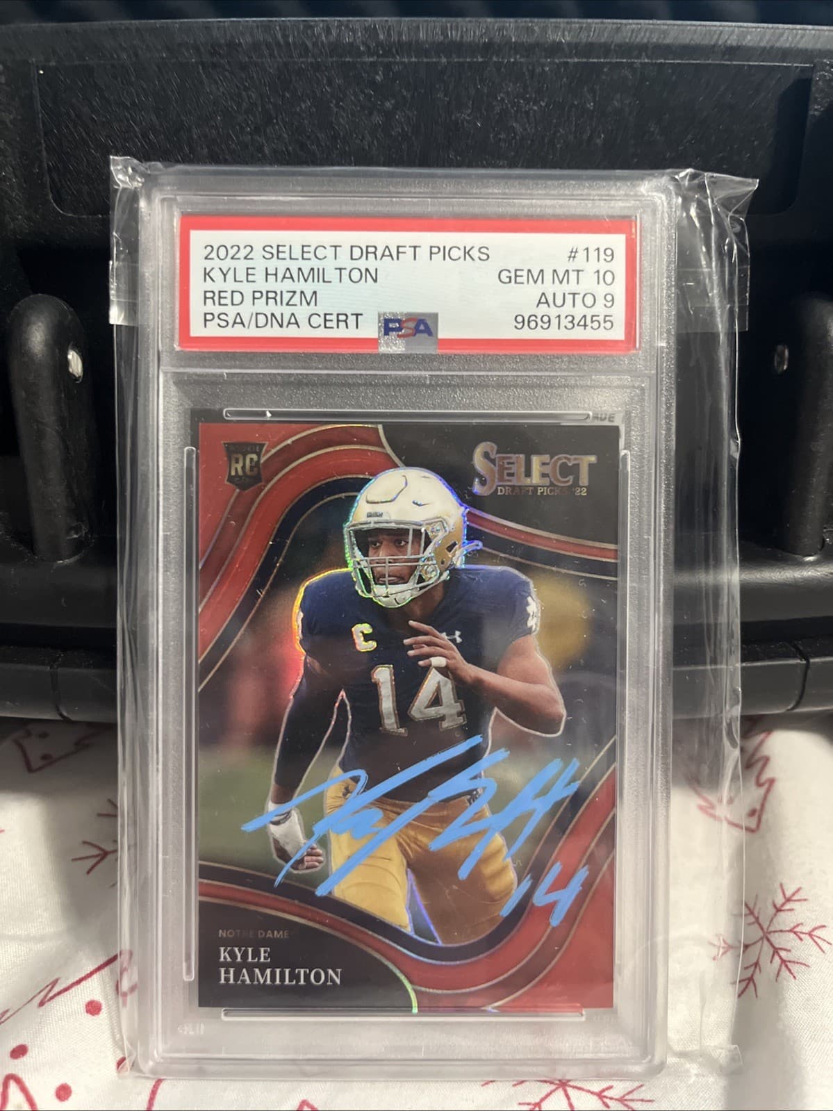 Kyle Hamilton Panini Select Draft Picks #119 Red Lazer Prizm