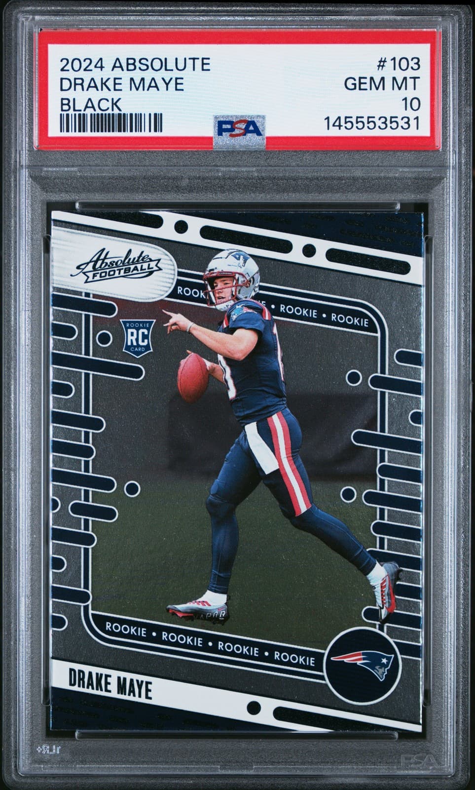 Drake Maye Panini Absolute #103 Black