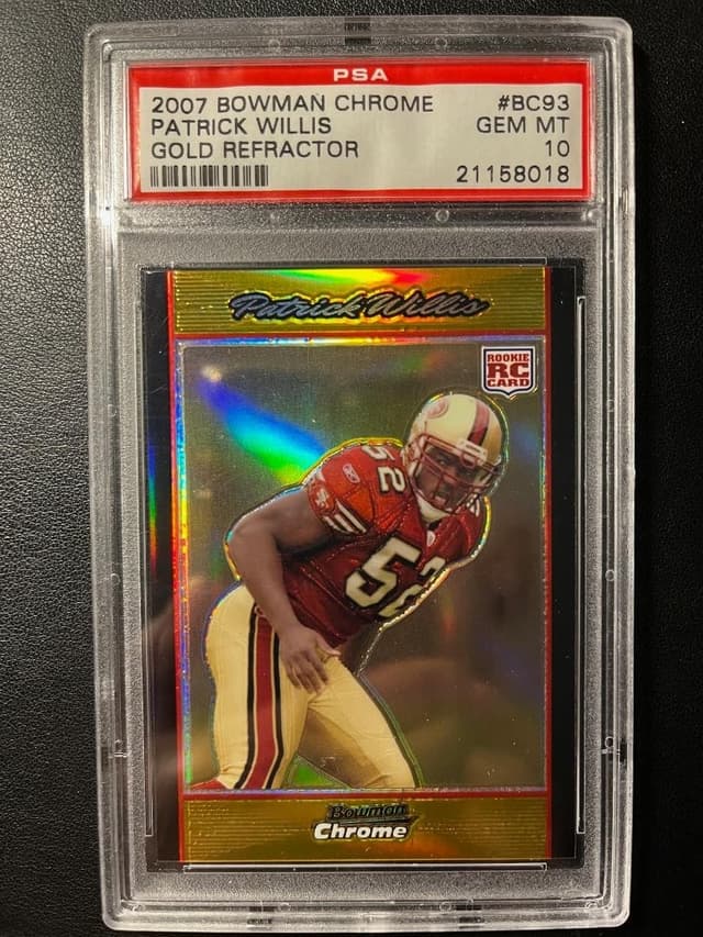 Patrick Willis Bowman Chrome #BC93 Gold Refractor