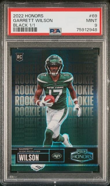 Garrett Wilson Panini Honors #69 Black 1/1