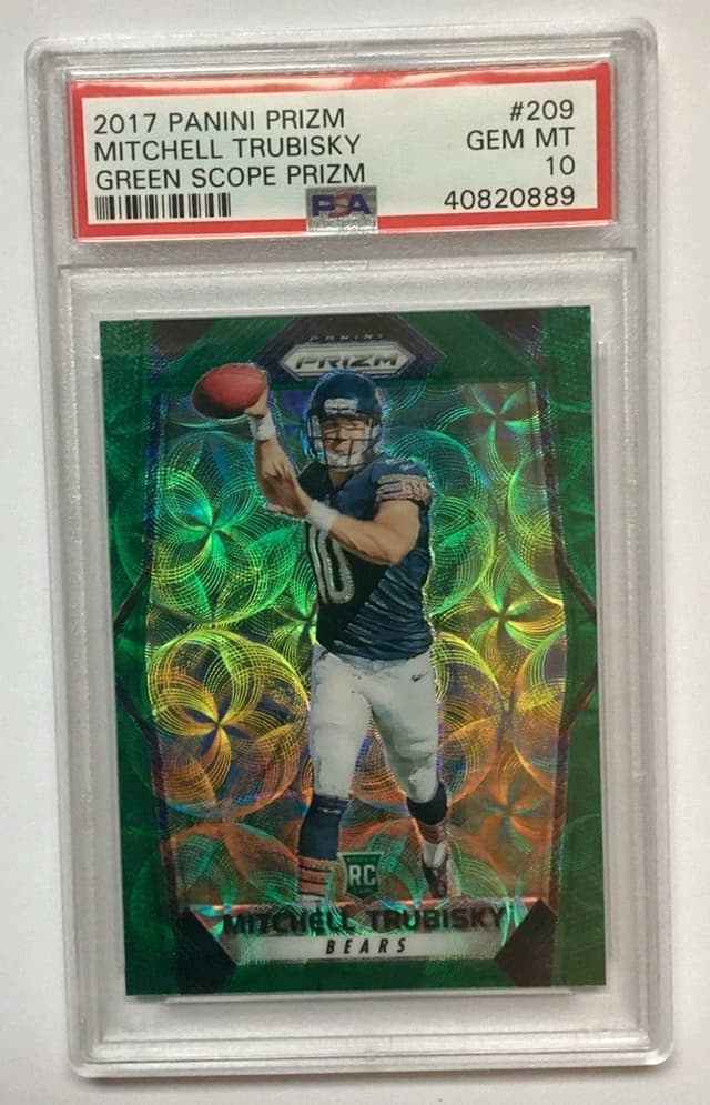Mitchell Trubisky Panini Prizm #209 Green Scope Prizm