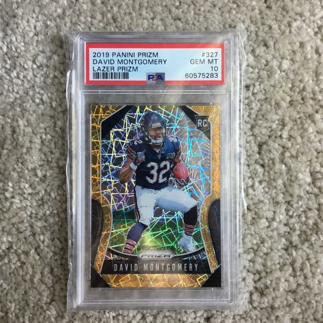 David Montgomery Panini Prizm #327 Lazer Prizm