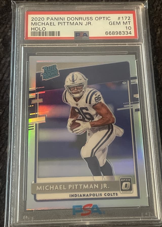 Michael Pittman Jr. Panini Donruss Optic #172 Holo