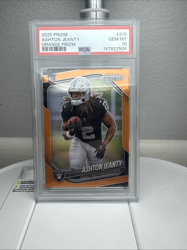 Ashton Jeanty Panini Prizm #315 Orange Prizm
