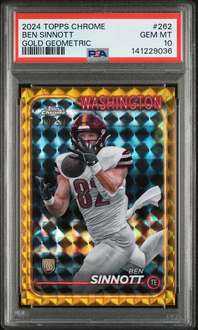 Ben Sinnott Topps Chrome #262 Gold Geometric