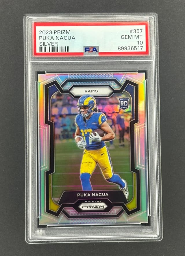 Puka Nacua Panini Prizm #357 Silver Prizm