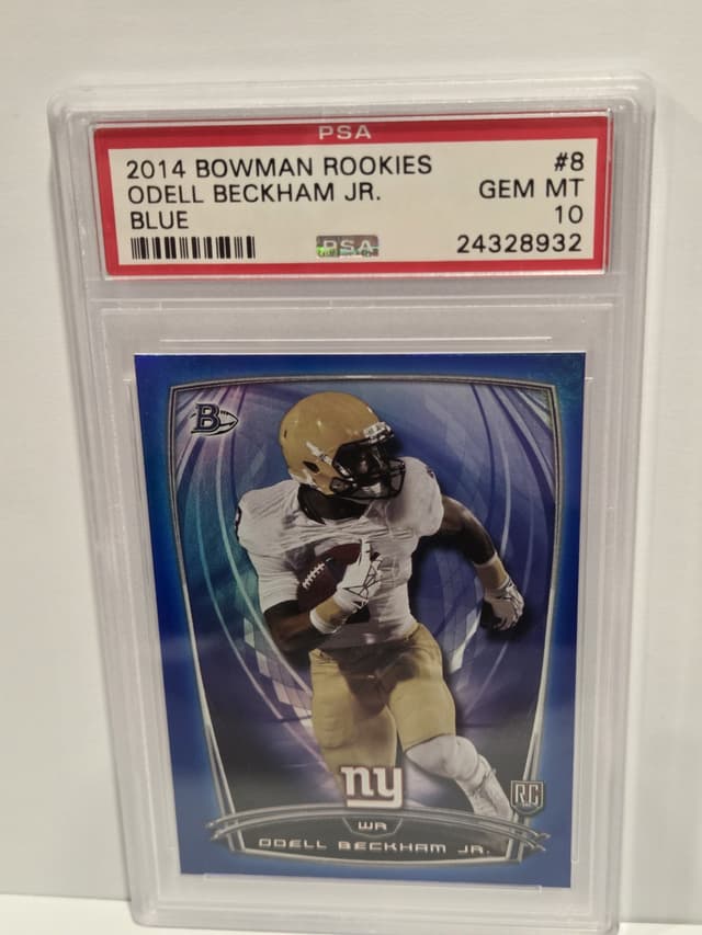 Odell Beckham Jr. Bowman Rookies #8 Blue