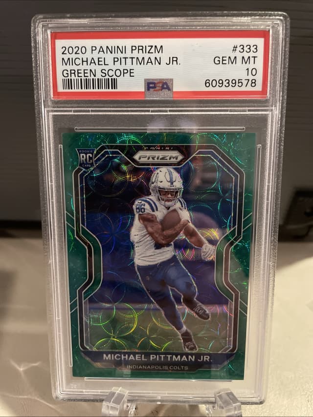 Michael Pittman Jr. Panini Prizm #333 Green Scope