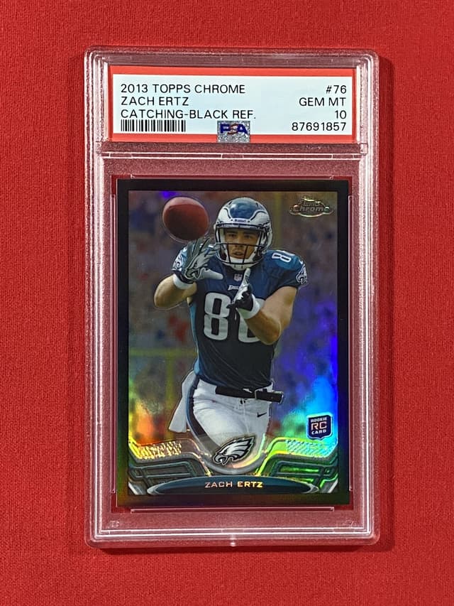 Zach Ertz Topps Chrome #76 Black Refractor