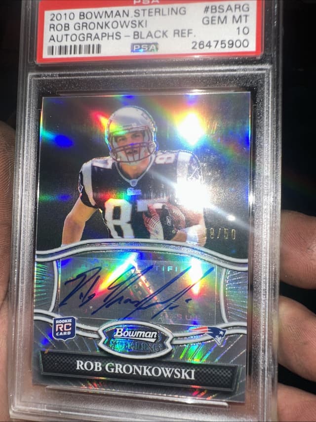 Rob Gronkowski Bowman Sterling Autographs #BSARG Black Refractor
