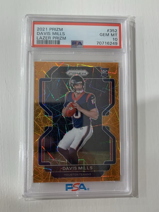 Davis Mills Panini Prizm #352 Lazer Prizm