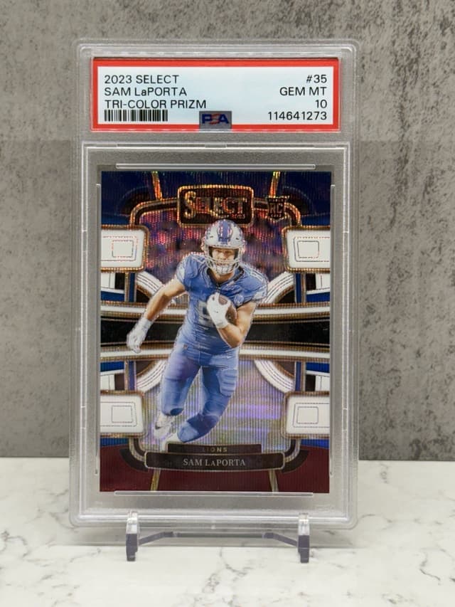 Sam LaPorta Panini Select #35 Tri-Color Prizm