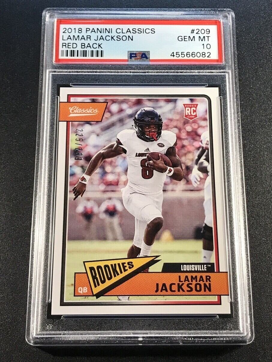 Lamar Jackson Panini Classics #209 Red Back