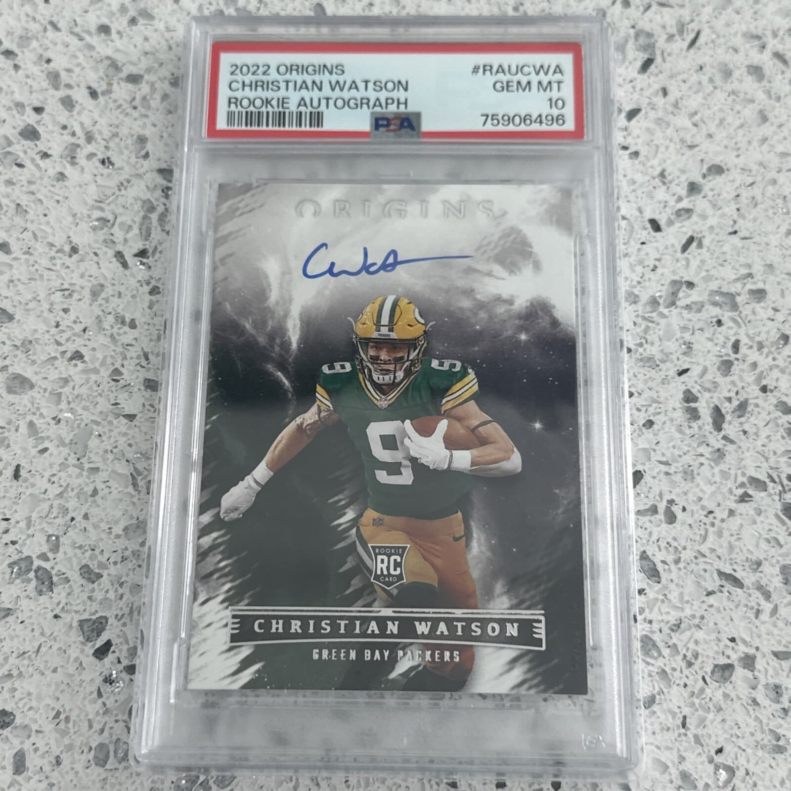 Christian Watson Panini Origins Rookie Autographs #RAUCWA Base