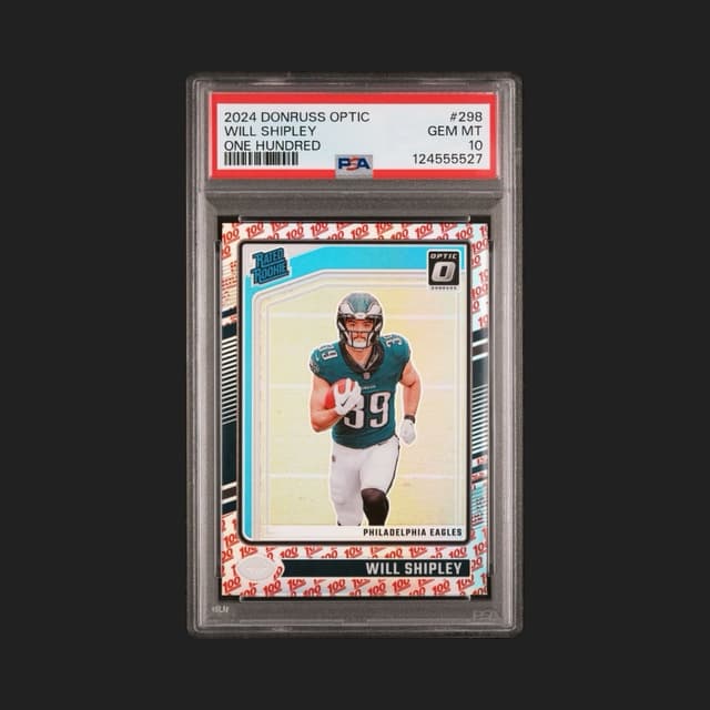 Will Shipley Panini Donruss Optic #298 One Hundred