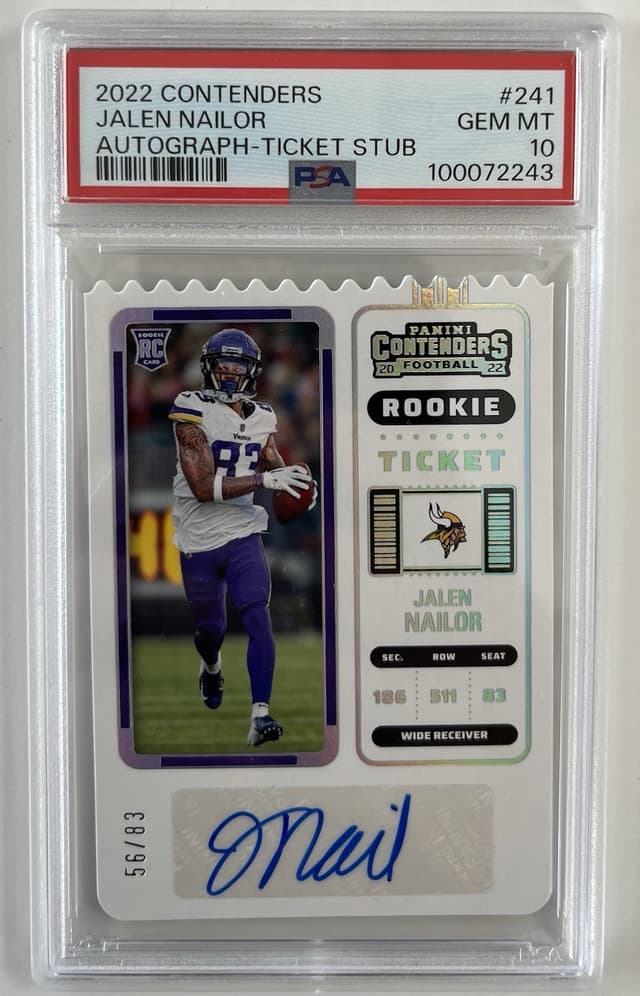 Jalen Nailor Panini Contenders #241 Autograph-Ticket Stub