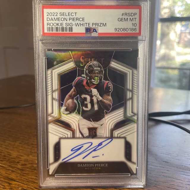 Dameon Pierce Panini Select Rookie Signatures #RSDP White Prizm