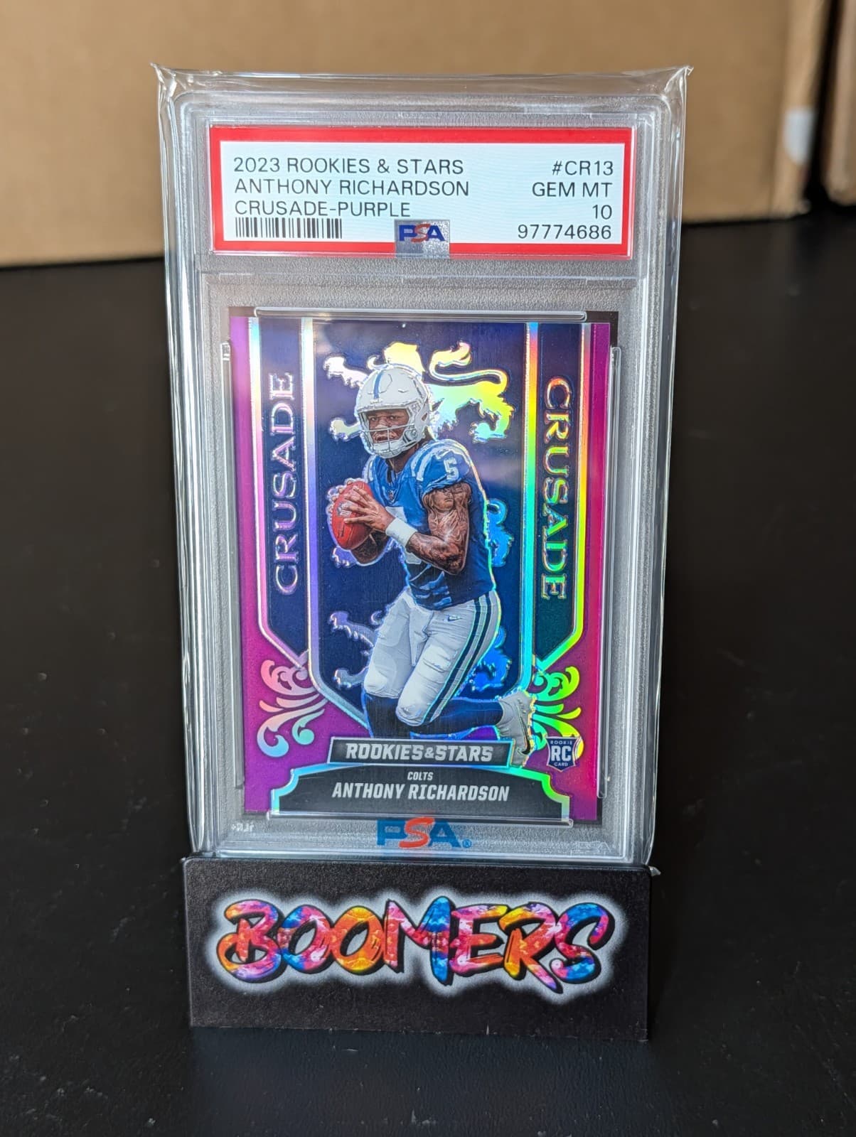 Anthony Richardson Panini Rookies & Stars Crusade #CR13 Purple