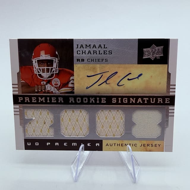 Jamaal Charles Upper Deck Premier #117 Autograph