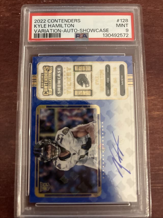 Kyle Hamilton Panini Contenders #128 Autograph