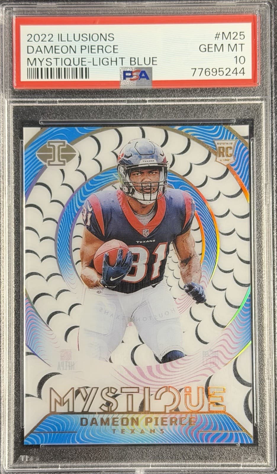 Dameon Pierce Panini Illusions Mystique #M25 Light Blue