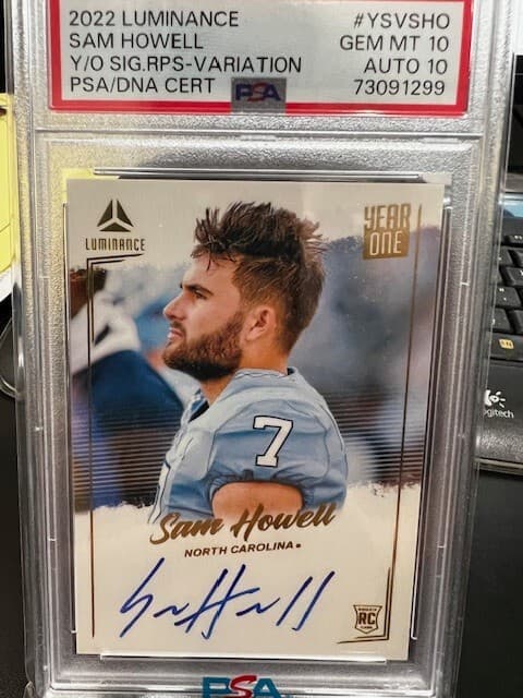 Sam Howell Panini Luminance Year One Signatures Rps #YSVSHO Variation