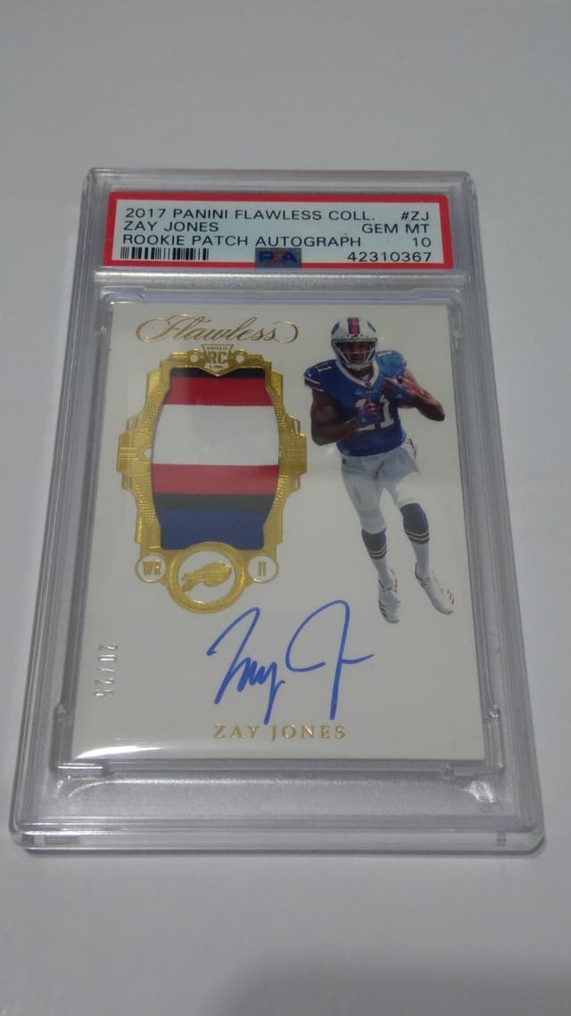Zay Jones Panini Flawless Collegiate Rookie Patch Autograph #ZJ Base