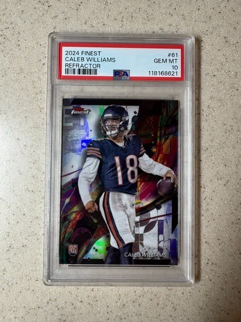 Caleb Williams Topps Finest #61 Refractor