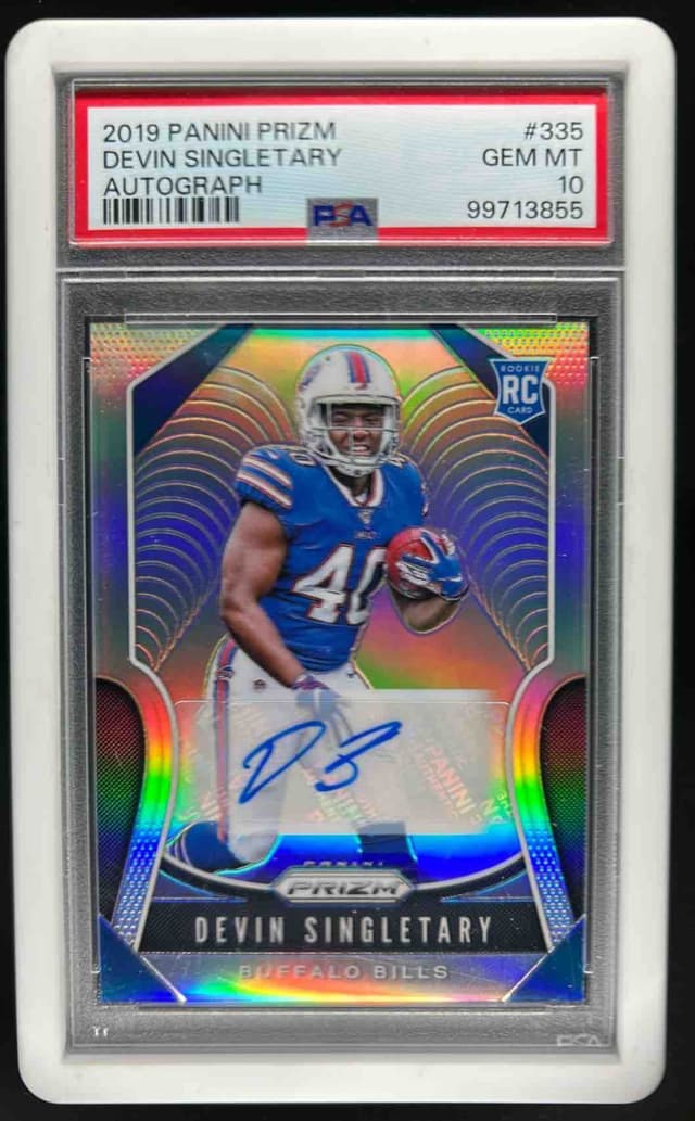Devin Singletary Panini Prizm #335 Autograph