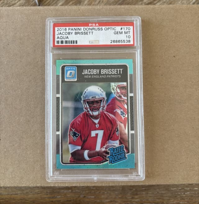 Jacoby Brissett Panini Donruss Optic #170 Aqua