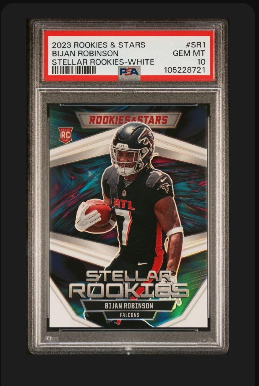 Bijan Robinson Panini Rookies & Stars Stellar Rookies #SR1 White