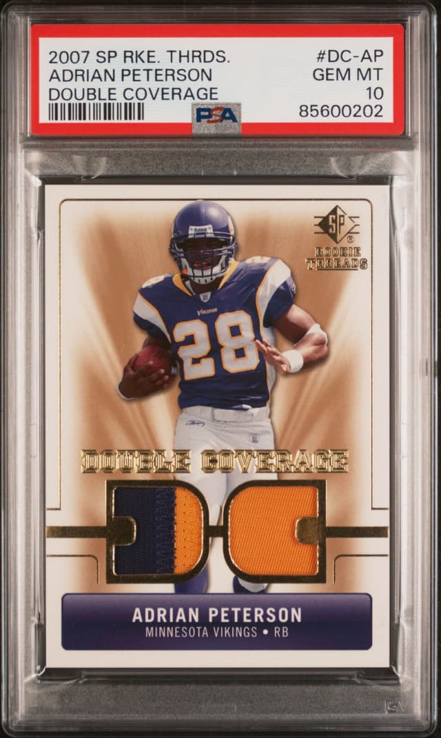 Adrian Peterson SP Rookie Threads Double Coverage #DCAP Base