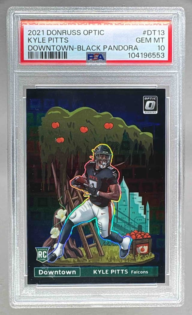 Kyle Pitts Panini Donruss Optic Downtown #DT13 Black Pandora
