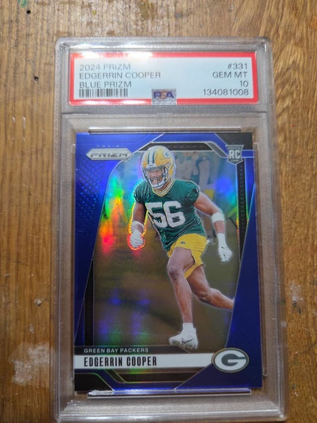 Edgerrin Cooper Panini Prizm #331 Blue Prizm