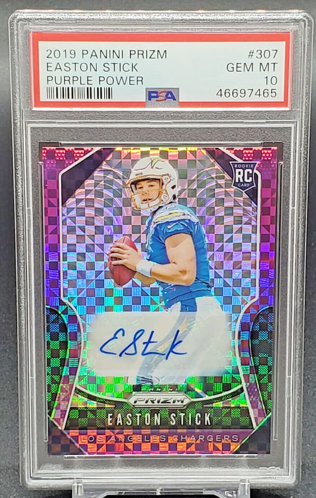Easton Stick Panini Prizm #307 Purple Power
