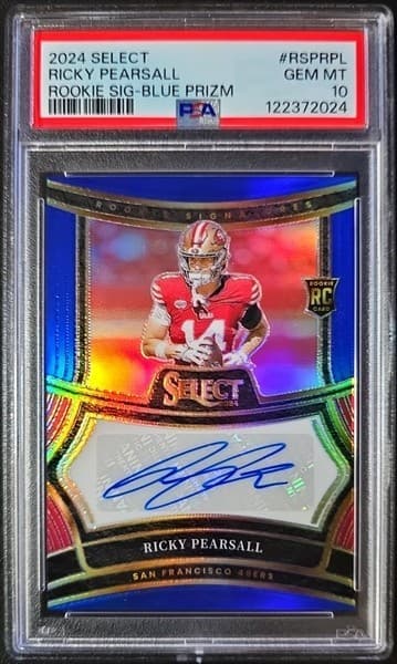 Ricky Pearsall Panini Select Rookie Signatures #RSPRPL Blue Prizm