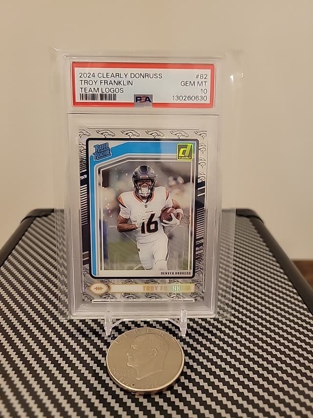 Troy Franklin Panini Clearly Donruss #82 Team Logos