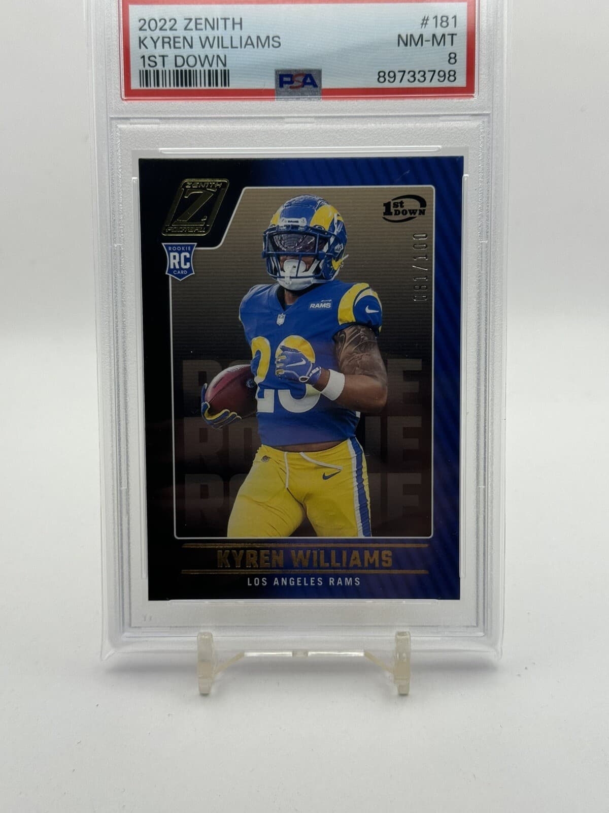 Kyren Williams Panini Zenith #181 1st Down