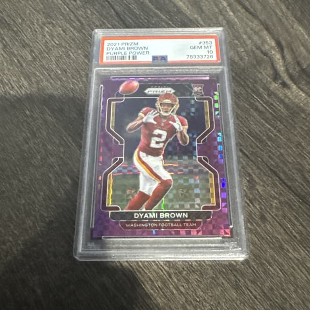 Dyami Brown Panini Prizm #353 Purple Power