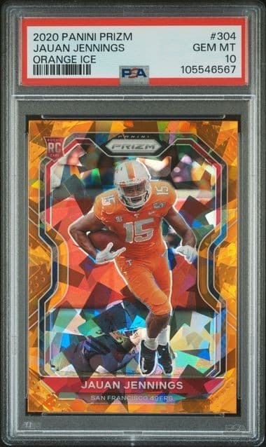 Jauan Jennings Panini Prizm #304 Orange Ice
