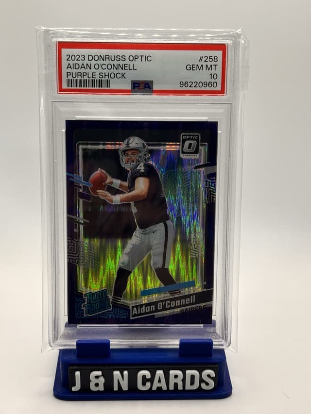 Aidan O'Connell Panini Donruss Optic #258 Purple Shock