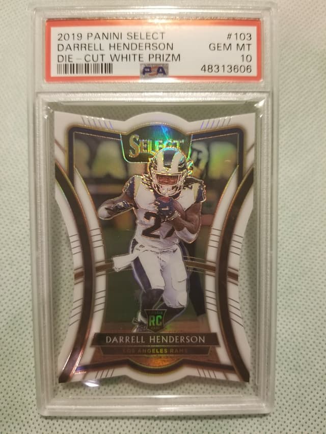 Darrell Henderson Panini Select #103 Die-Cut White Prizm