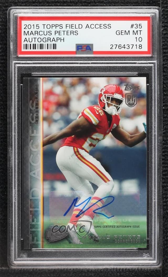 Marcus Peters Topps Field Access #35 Autograph