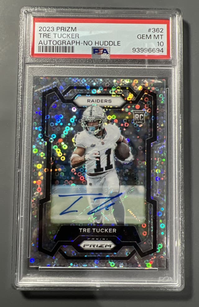 Tre Tucker Panini Prizm #362 Autograph-No Huddle