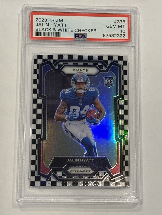 Jalin Hyatt Panini Prizm #378 Black & White Checker